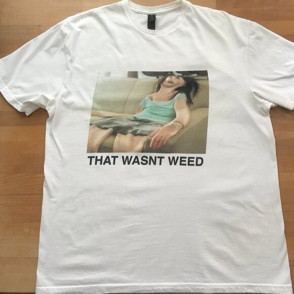 Gildan That Wasnt Weed Short Sleeve T-shirt Funny Graphic Tee XL - Picture 1 of 6